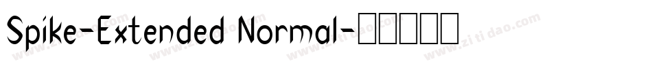 Spike-Extended Normal字体转换